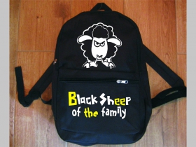 čierna ovca rodiny - Black Sheeo of The Family jednoduchý ľahký ruksak, rozmery pri plnom obsahu cca: 40x27x10cm materiál 100%polyester